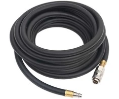 Hibridinė oro žarna, juodos spalvos, 0,6", 5m, guma ir PVC