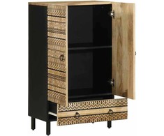 Highboard 60x33,5x100 cm Masyvus Rough Wood Mango