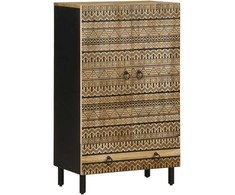 Highboard 60x33,5x100 cm Masyvus Rough Wood Mango