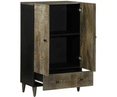 Highboard 60x33x100 cm Masyvo medžio mango