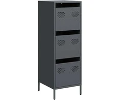 Highboard Antracitas 39x35x103,5 cm Plienas