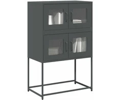 Highboard Antracitas 68x39x107 cm Plienas