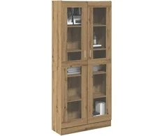 Highboard Artisan ąžuolas 82,5x30,5x185 cm inžinerinė mediena
