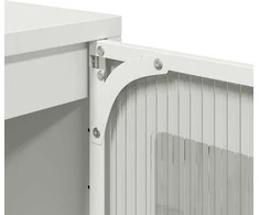 Highboard Baltas 36x39x123 cm Šaltai valcuotas plienas