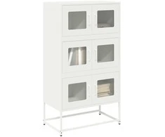 Highboard Baltas 68x39x123 cm Plienas