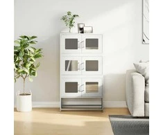 Highboard Baltas 68x39x123 cm Plienas