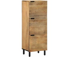 Highboard Brown 40x33x110 cm Masyvo medžio Mango
