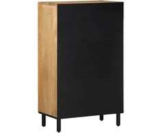 Highboard Brown 60x33x100 cm Masyvo medžio mango
