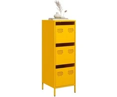 Highboard Garstyčių geltona 39x35x103,5 cm Plienas