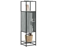 Highboard Gray Sonoma inžinerinis medis ir metalas