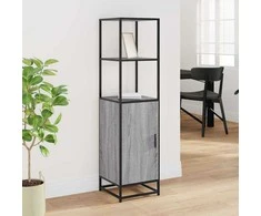 Highboard Gray Sonoma inžinerinis medis ir metalas