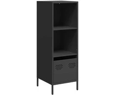 Highboard Juodas 35x39x103,5 cm Plienas