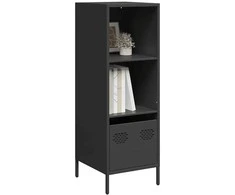 Highboard Juodas 35x39x103,5 cm Plienas