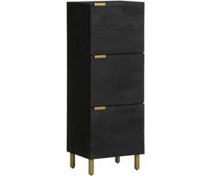 Highboard Juodas 40x33x110 cm Engineered Wood