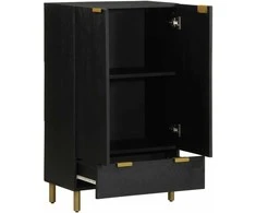 Highboard Juodas 60x33x100 cm Engineered Wood
