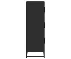 Highboard Juodas 68x35x106,5 cm Mediena ir metalas
