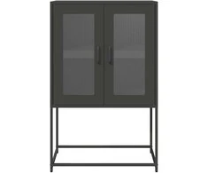 Highboard Juodas 68x39x107 cm Plienas