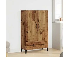Highboard Old Wood 70x31x115 cm Engineered Wood