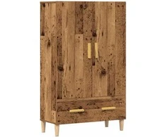Highboard Old Wood 70x31x115 cm Engineered Wood