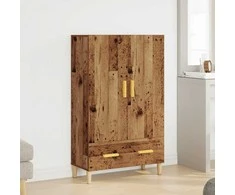 Highboard Old Wood 70x31x115 cm Engineered Wood