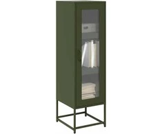 Highboard Olive Žalias 36x39x123 cm Šaltai valcuotas plienas
