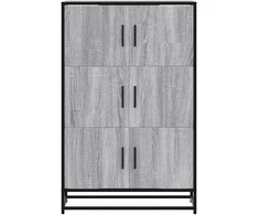 Highboard Pilka Sonoma Inžinerinė mediena ir metalas