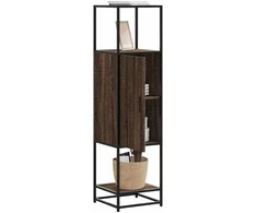 Highboard Rudas ąžuolas 35,5x35x139 cm Mediena ir metalas