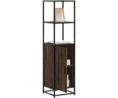Highboard Rudas ąžuolas 35,5x35x139 cm Mediena ir metalas