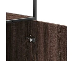 Highboard Rudas ąžuolas 35,5x35x139 cm Mediena ir metalas