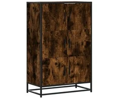 Highboard Rūkytas ąžuolas 68x35x106,5 cm Mediena ir metalas