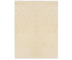 Ilgagyslės Ploto Kilimėlis Kreminė 120 x 160 cm Polietilenas