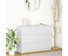 indauja balta 100x35x76 cm inžinierinė mediena