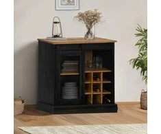 indauja HALDEN su stumdomomis durimis juoda 80x40x80 cm