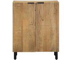 indauja Ruda 60x33x75 cm Masyvo medžio mango