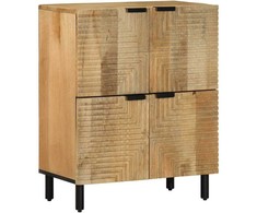indauja Ruda 60x33x75 cm Masyvo medžio mango