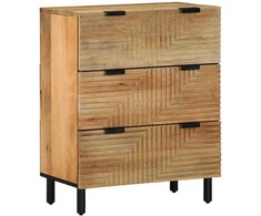 indauja Ruda 60x33x75 cm Masyvo medžio mango
