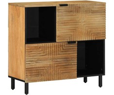 indauja Ruda 80x33x75 cm Masyvo medžio mango