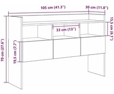 indauja Sena mediena 105x30x70 cm Inžinierinė mediena