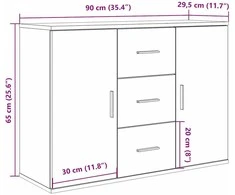 indauja Sena mediena 90x29,5x65 cm Inžinerinė mediena