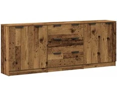 Indaujos 3 vnt Old Wood 60x30x70 cm Inžinerinė mediena