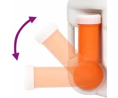 Integruotas stovyklavimo tualetas, baltas, 24+17l, HDPE/PP