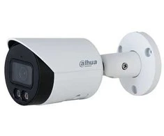Dahua IP kamera, cilindras, 8 MP, „STARLIGHT“, 1/2,7 colio, 2,8 mm, 111° F1,6, 25 kadrai per sekundę, IR+LED 30 m, WDR, IVS, IP67, mikrofonas