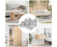 Įpjovinė T-veržlė 7200 pcs Sidabro M6 mm Plienas