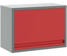 Įrankių spinta su saugykla Raudona ir pilka 50 x 25 x 35 cm