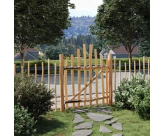 Iškili tvoros vartai 100 x 120 cm Impregnuota lazdyno mediena