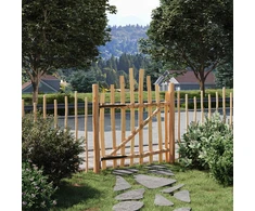 Iškili tvoros vartai 100 x 120 cm Impregnuota lazdyno mediena