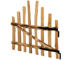 Iškili tvoros vartai 100 x 90 cm Impregnuota lazdyno mediena