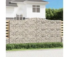 Išlenkti gabiono krepšiai, 10vnt., 400x50x200/220cm, geležis