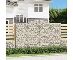 Išlenkti gabiono krepšiai, 11vnt., 300x50x180/200cm, geležis