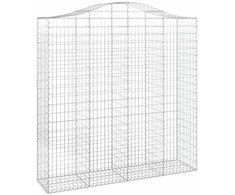 Išlenkti gabiono krepšiai, 6vnt., 200x50x200/220cm, geležis